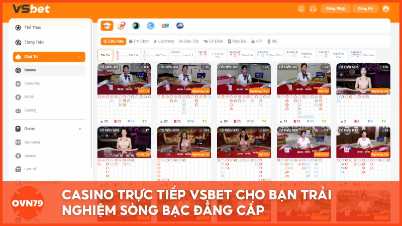 Không gian casino trực tiếp sống động nhưng bị nghi có kết quả không minh bạch.