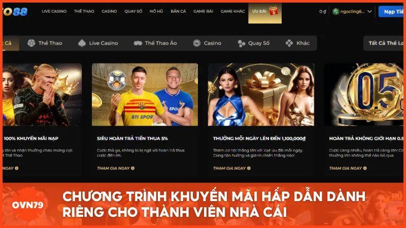 Chương trình khuyến mãi hấp dẫn dành riêng cho thành viên nhà cái