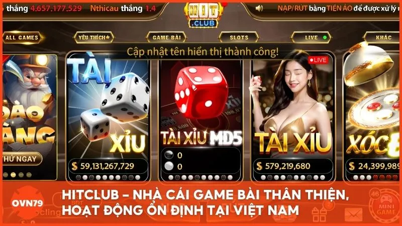 HITCLUB – Nhà cái game bài thân thiện, hoạt động ổn định tại Việt Nam