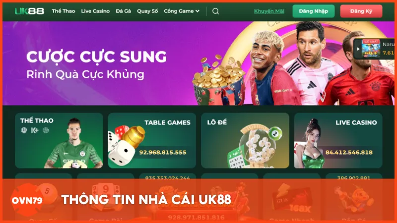 Thông tin nhà cái UK88 - Nền tảng cá cược uy tín tại Châu Á