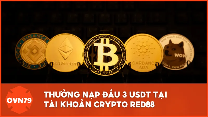 Thưởng nạp đầu 3 USDT tại tài khoản Crypto