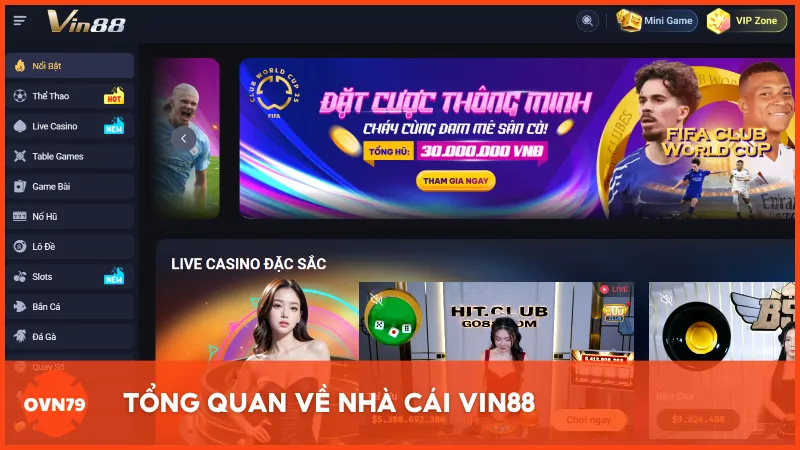 Tổng quan về quá trình thành lập, phát triển và giấy phép của VIN88