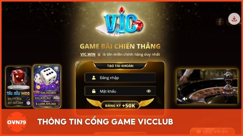 Thông tin Vicclub – Cổng game bài đổi thưởng được người chơi Việt đánh giá cao